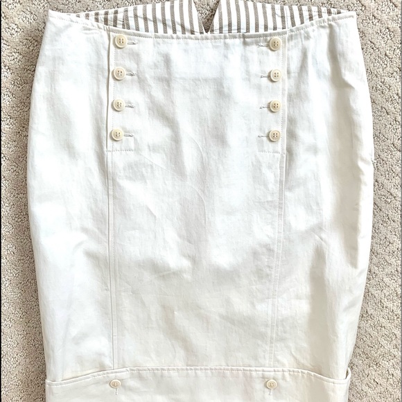 Vintage Pauw Amsterdam Cream Sailor Pencil Skirt - Picture 11 of 14